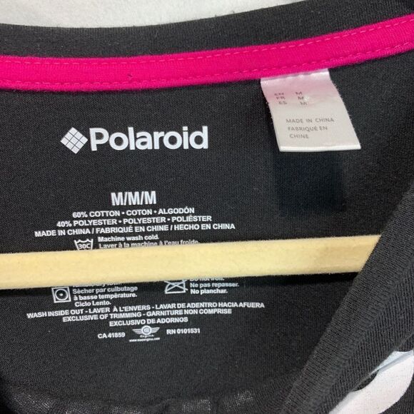 Polaroid Cropped Black Tee - Picture 3 of 6